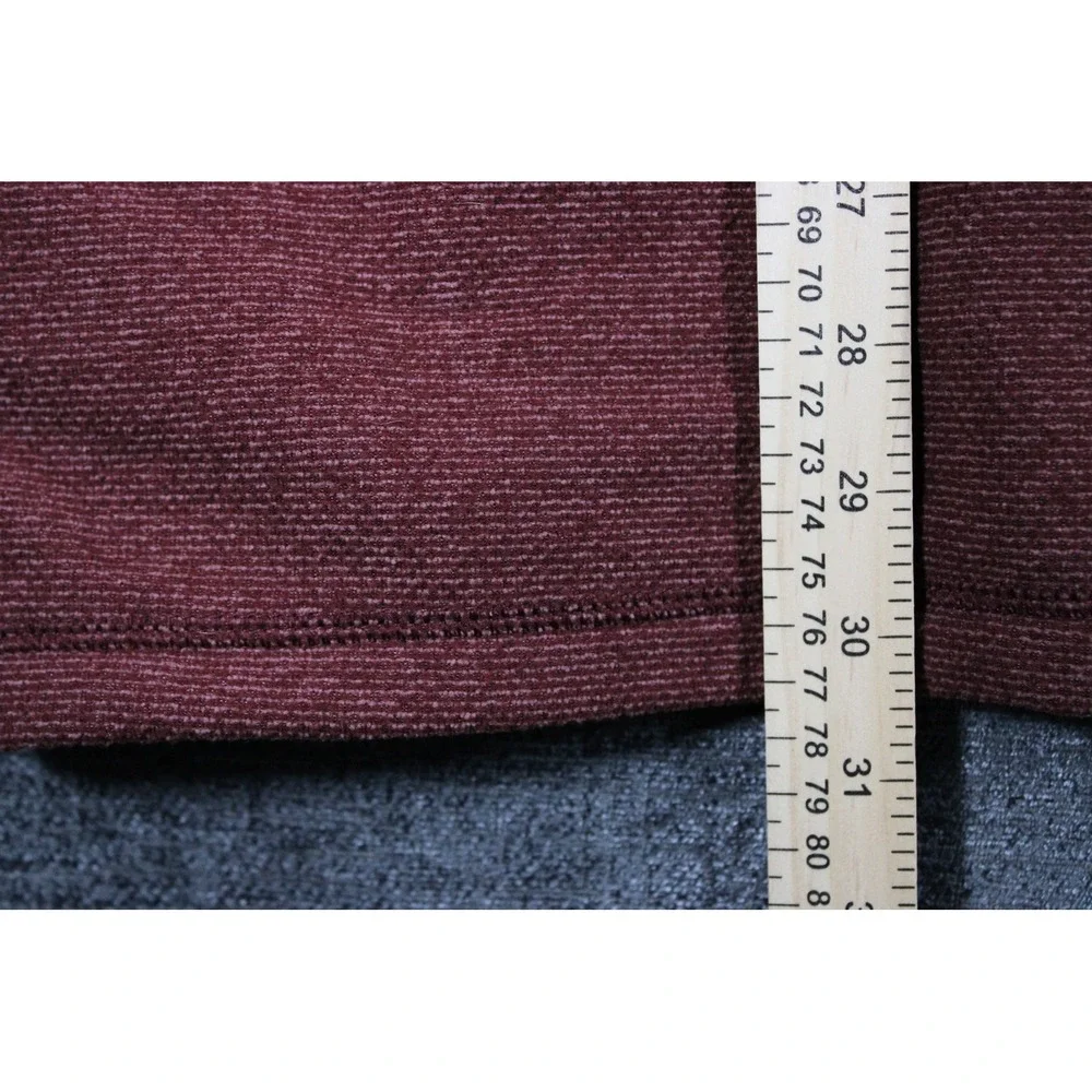 The North Face Mens XXL 1/4 Zip Fleece Pullover Burgundy Red Heathered 0841